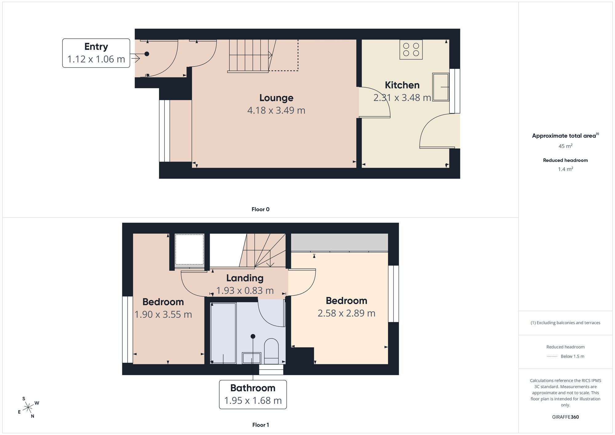 37 Slaley Close, Gateshead floorplan