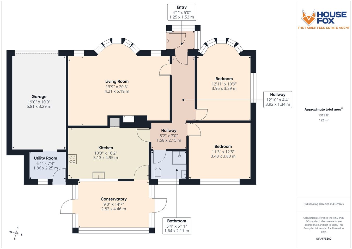 43, Newbourne Road, Weston-Super-Mare floorplan