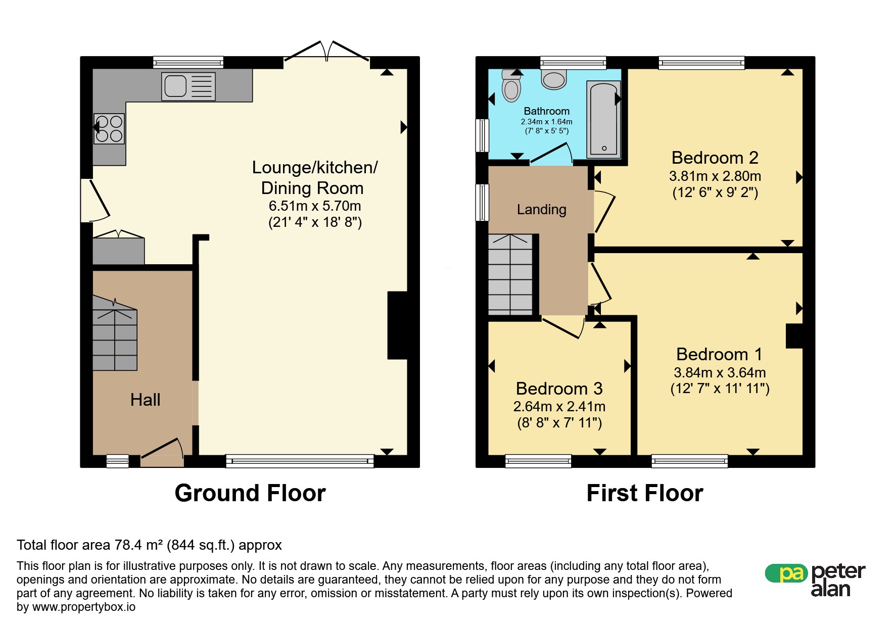 35, Pantycelyn Place, Barry floorplan