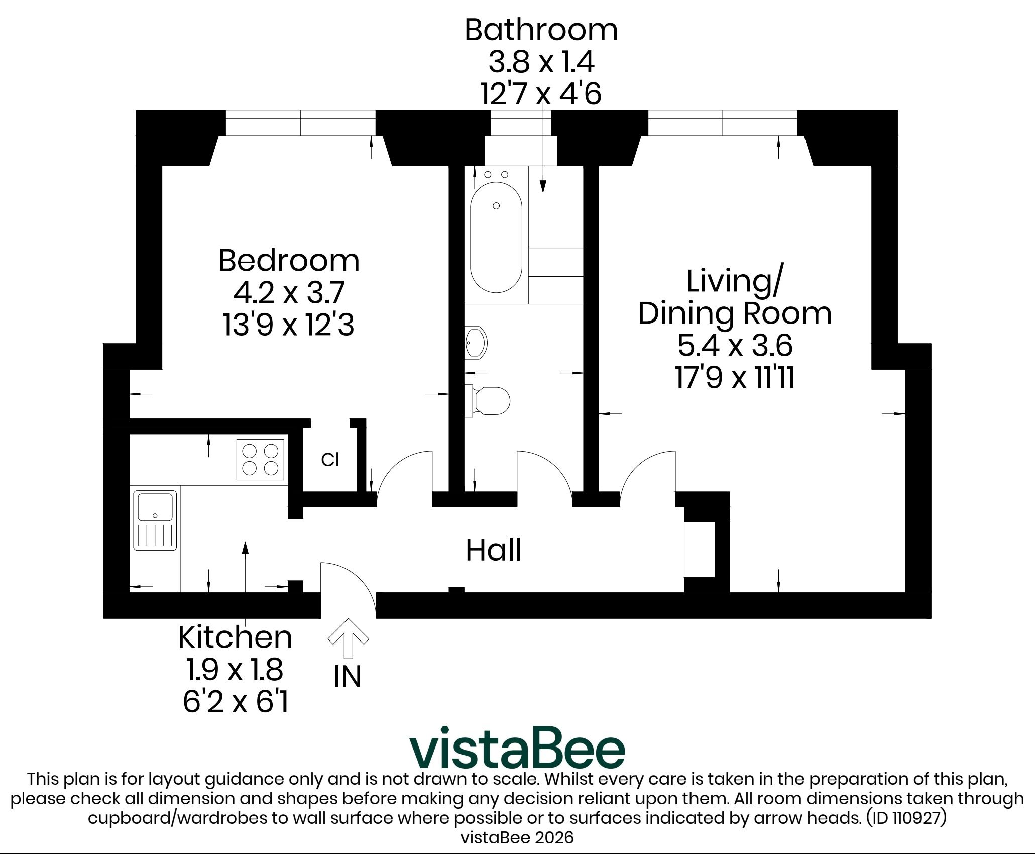 1/2, 152 Main Street, Baillieston, Glasgow floorplan