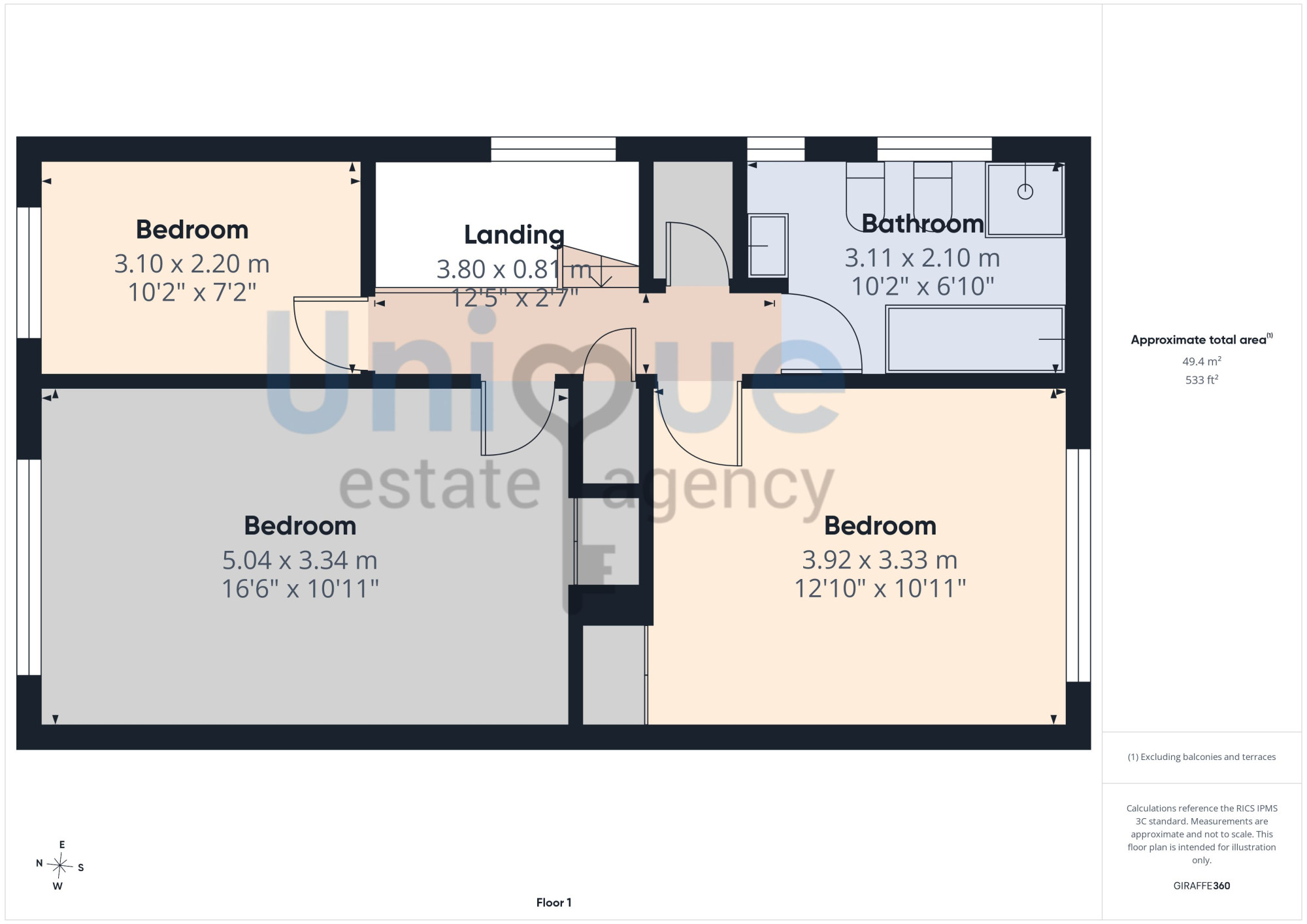 97, Harrowside, Blackpool floorplan
