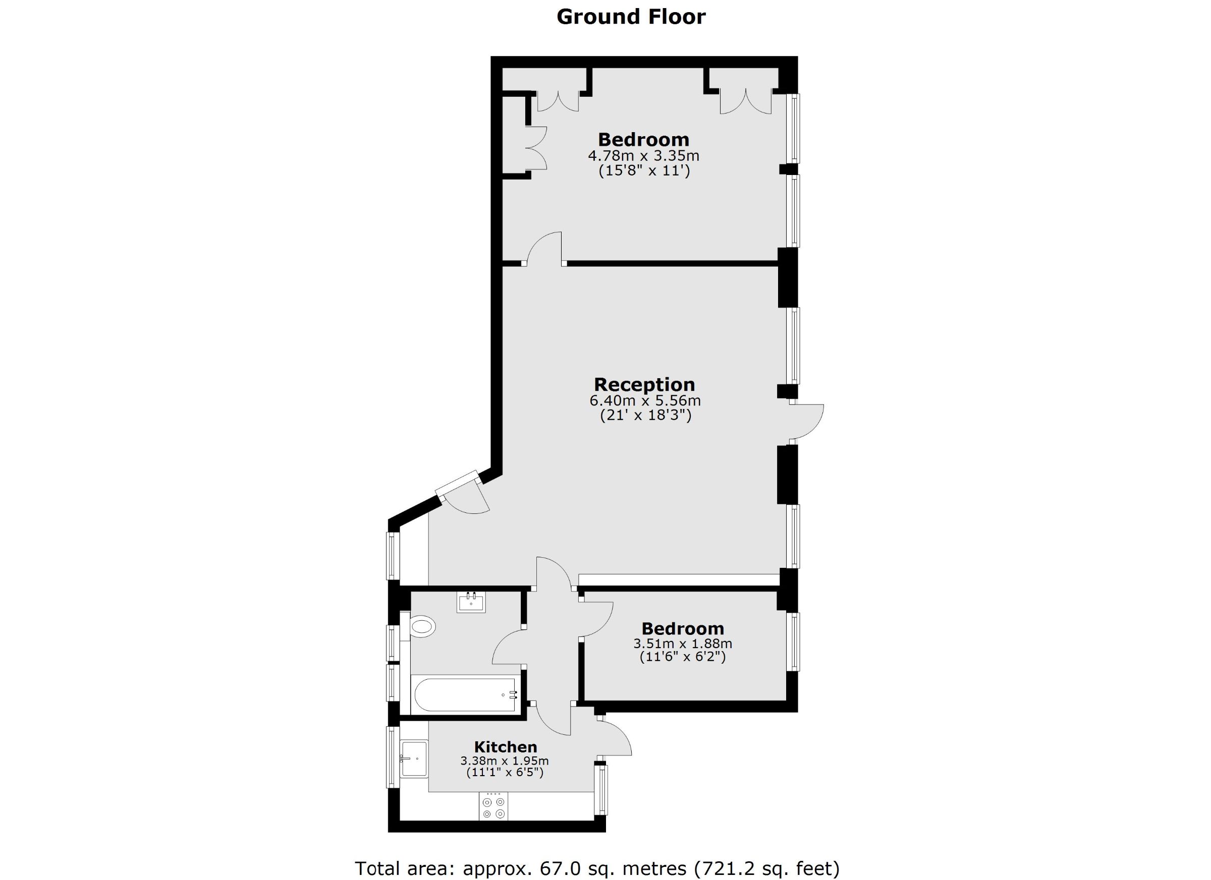 Flat 29, Ivor Court, London floorplan