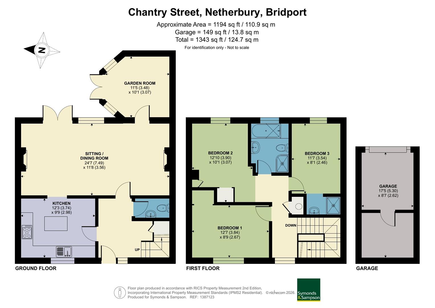 6, Chantry Walk, Chantry Street, Bridport floorplan