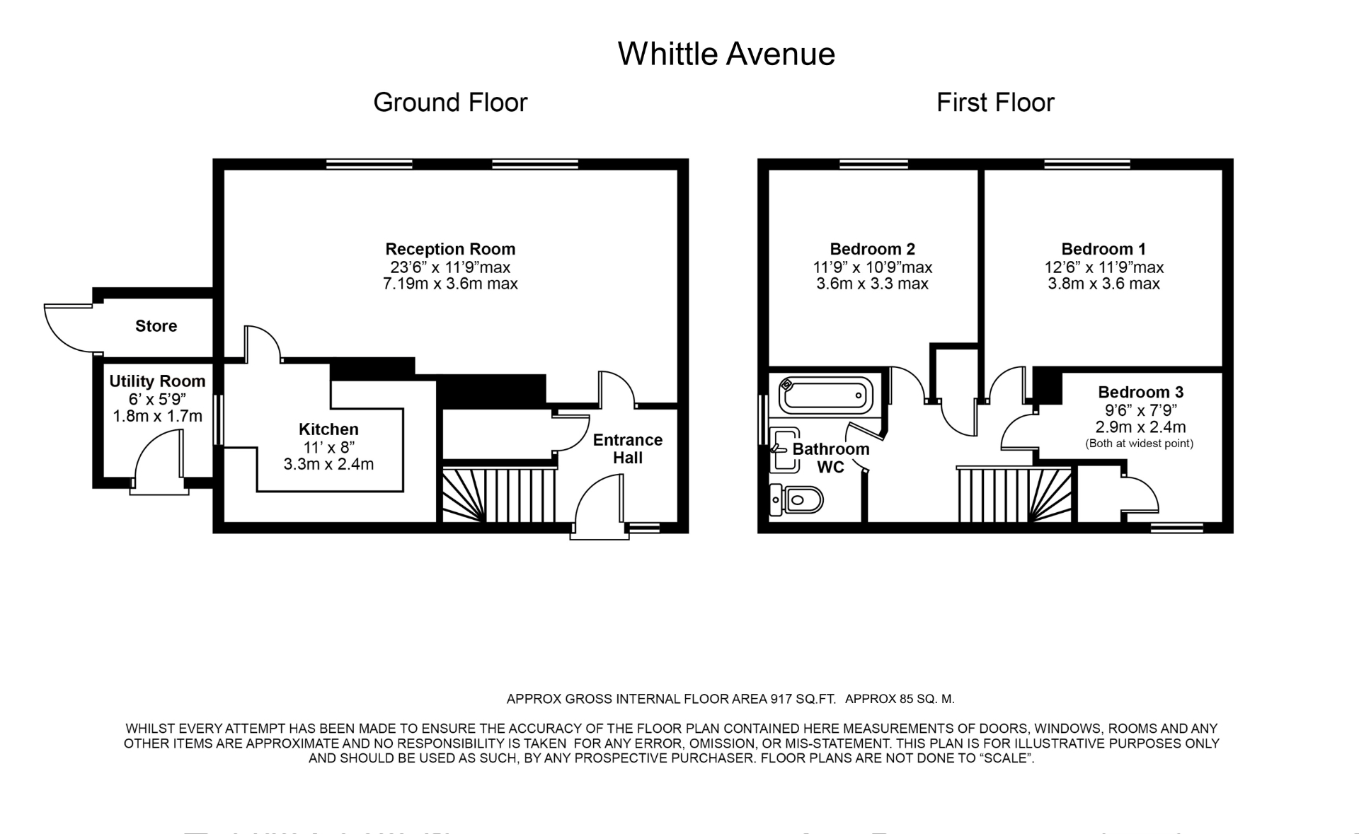 58, Whittle Avenue, Wiltshire floorplan