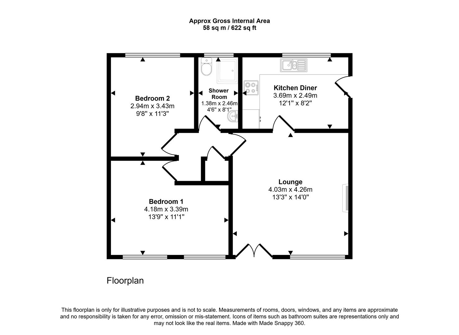 43, Devonshire Road, Pembroke Dock floorplan