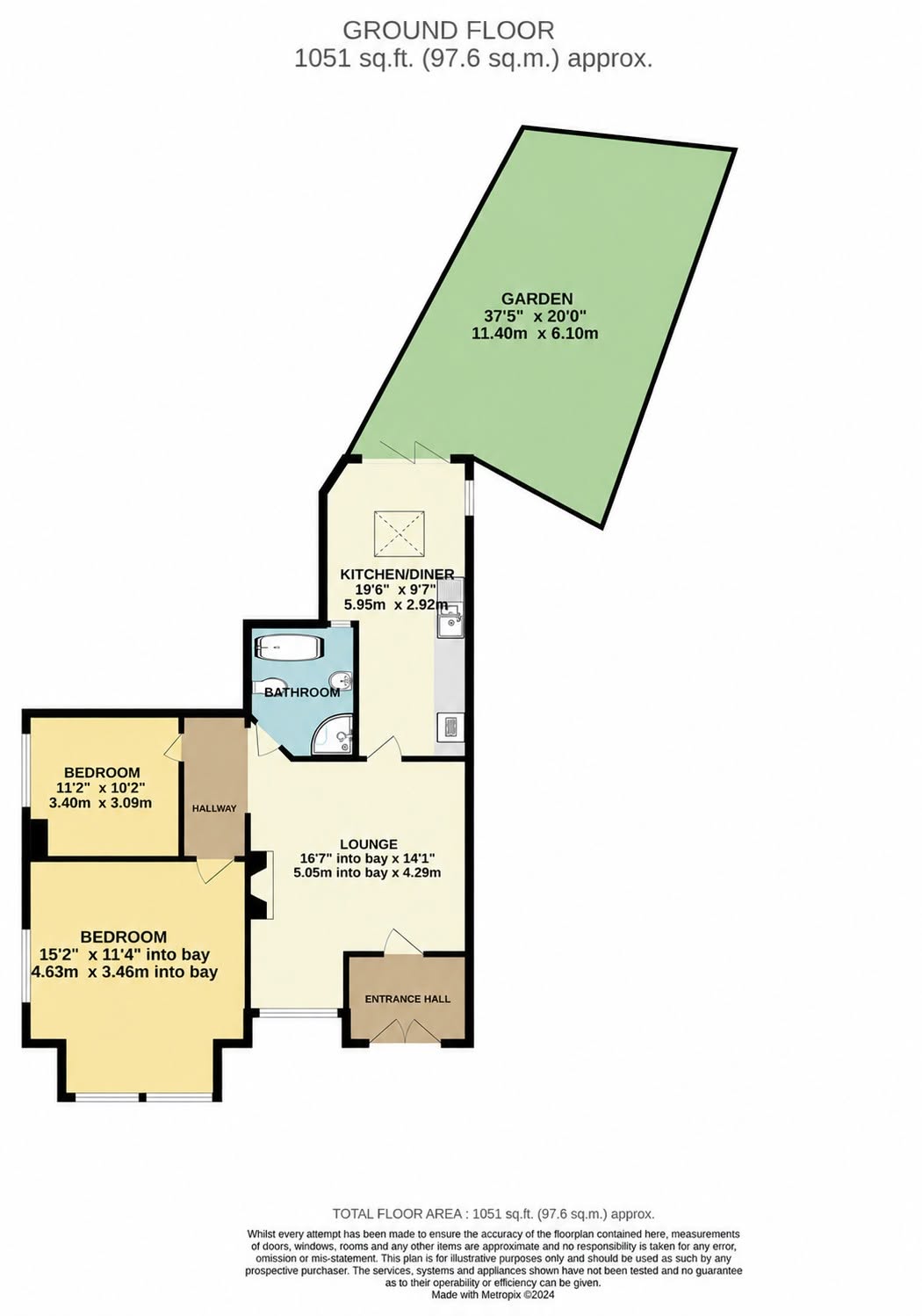 Flat 1, Sidcup floorplan