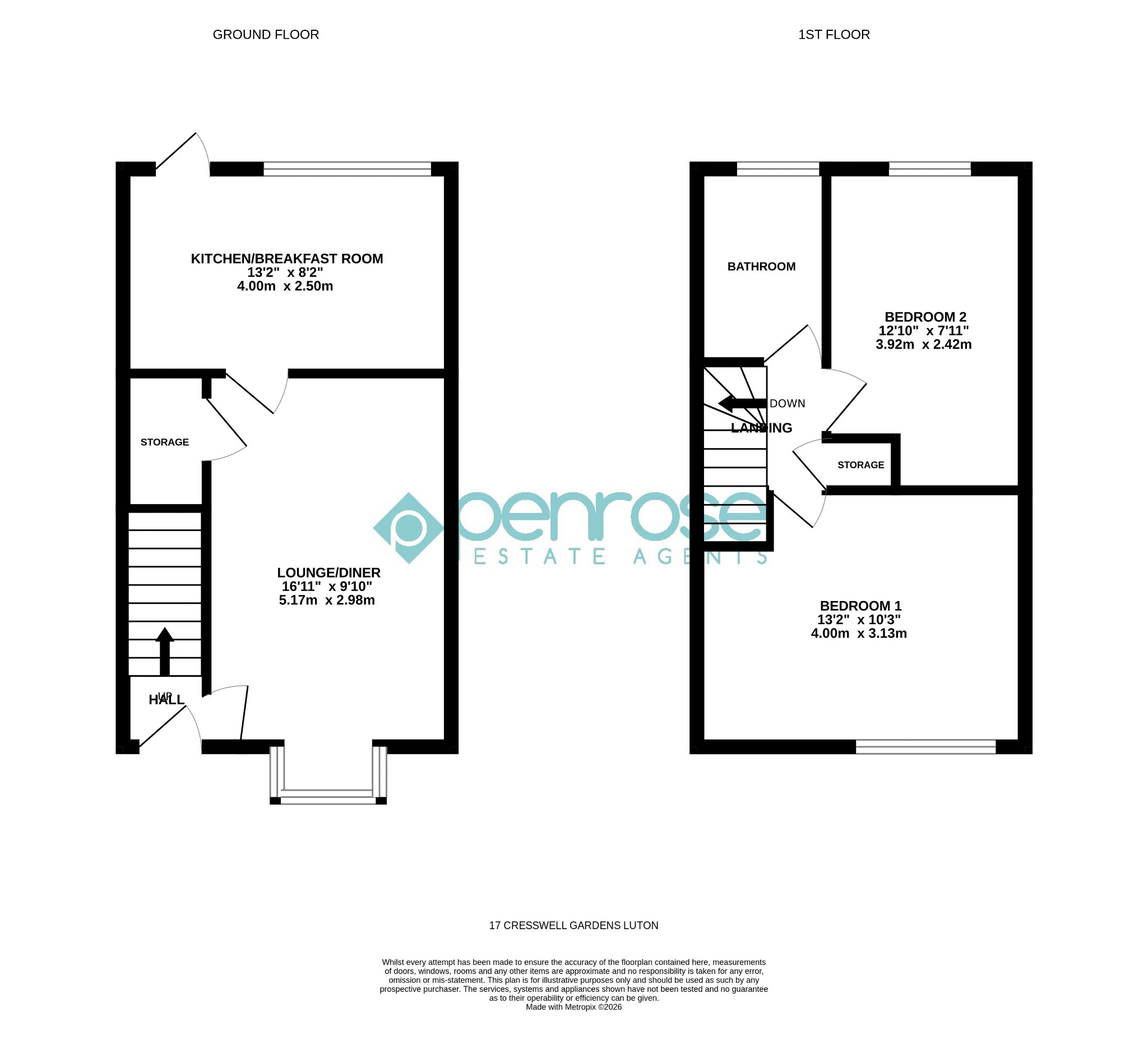 Luton, Bedfordshire floorplan