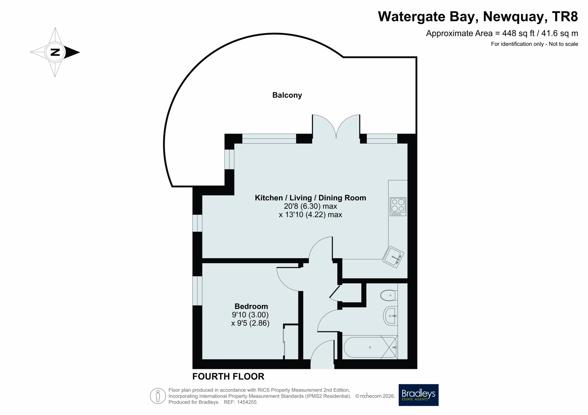 Apartment 34,, Waves, Newquay floorplan