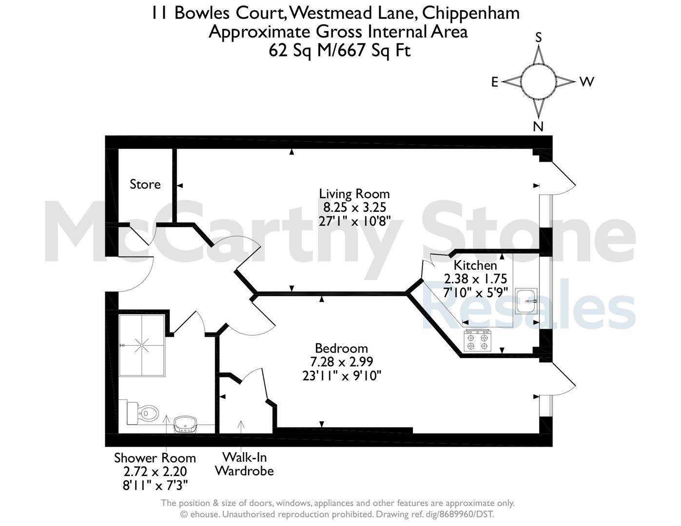 11 Bowles Court, Westmead Lane, Chippenham floorplan
