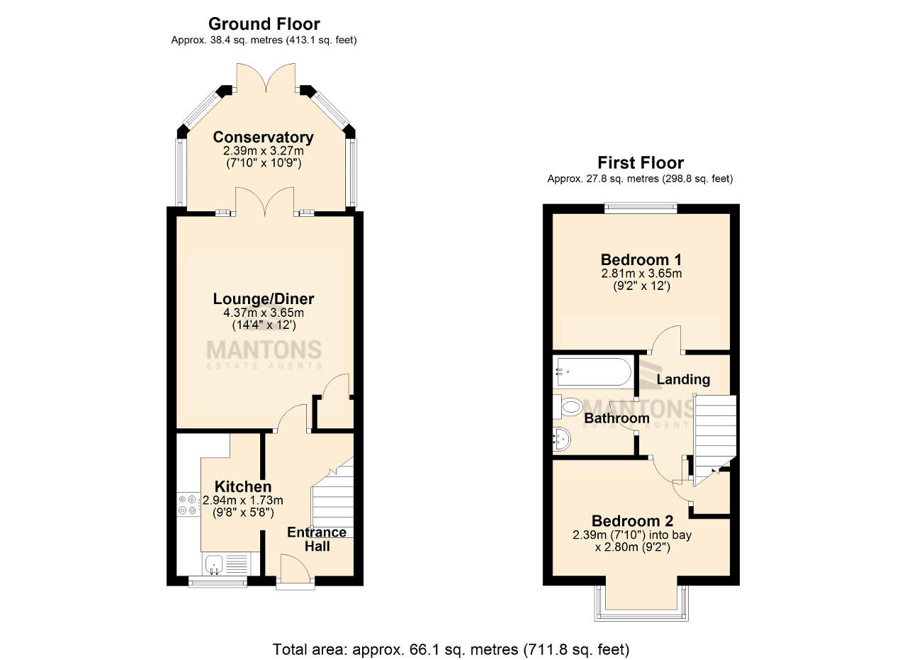 2 Bedrooms Terraced house for sale in Farmbrook, Luton, Bedfordshire LU2