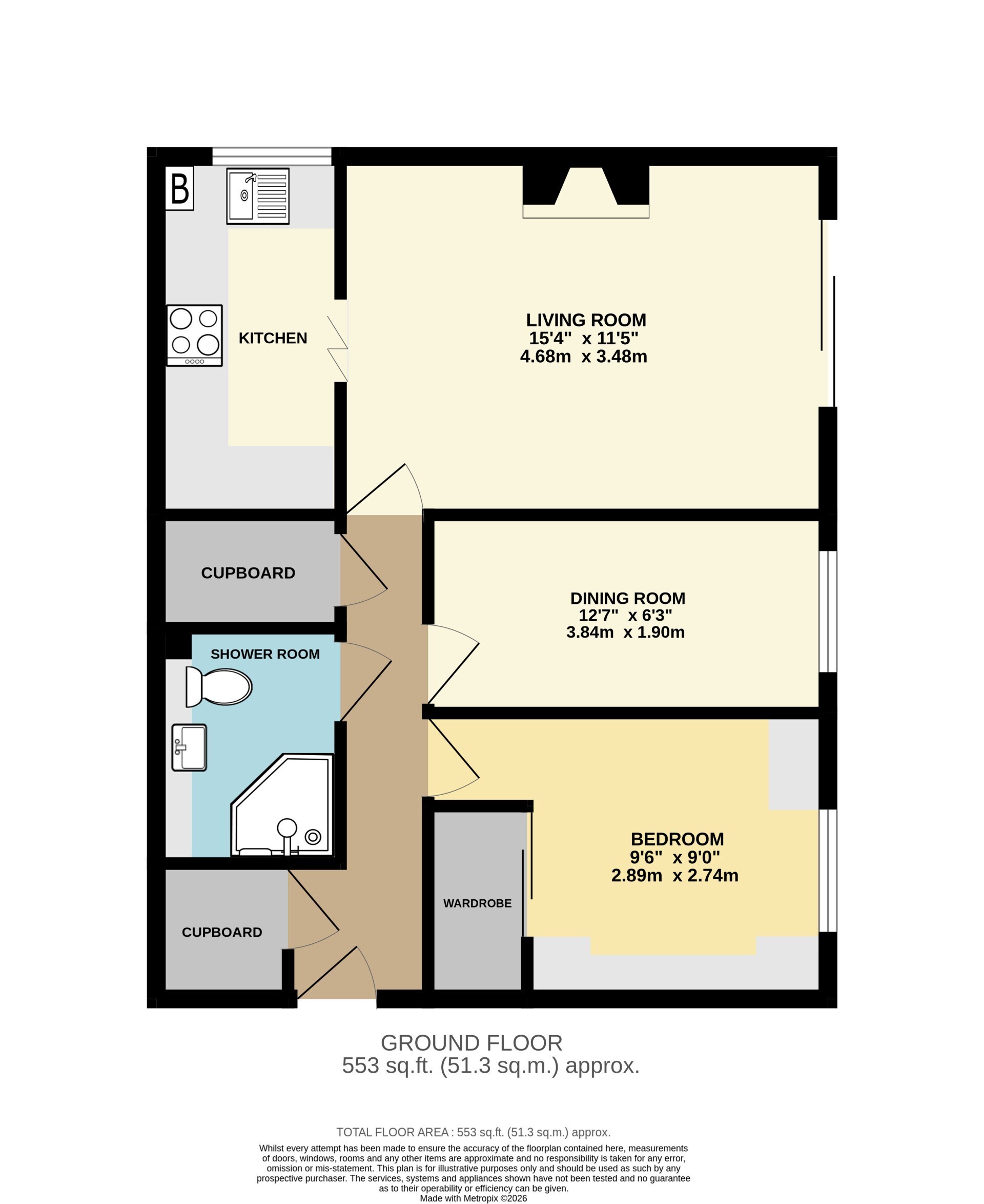 18, Octavia Way, Staines-upon-Thames floorplan