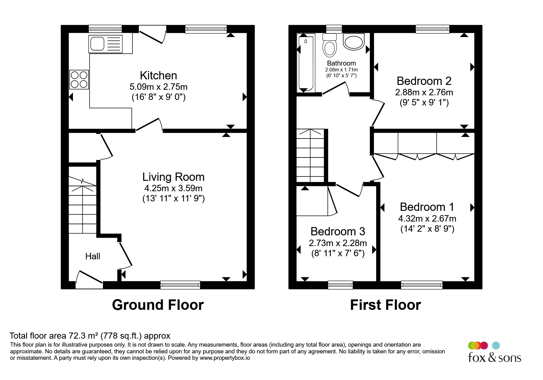 30, Alfred Place, Dorchester floorplan