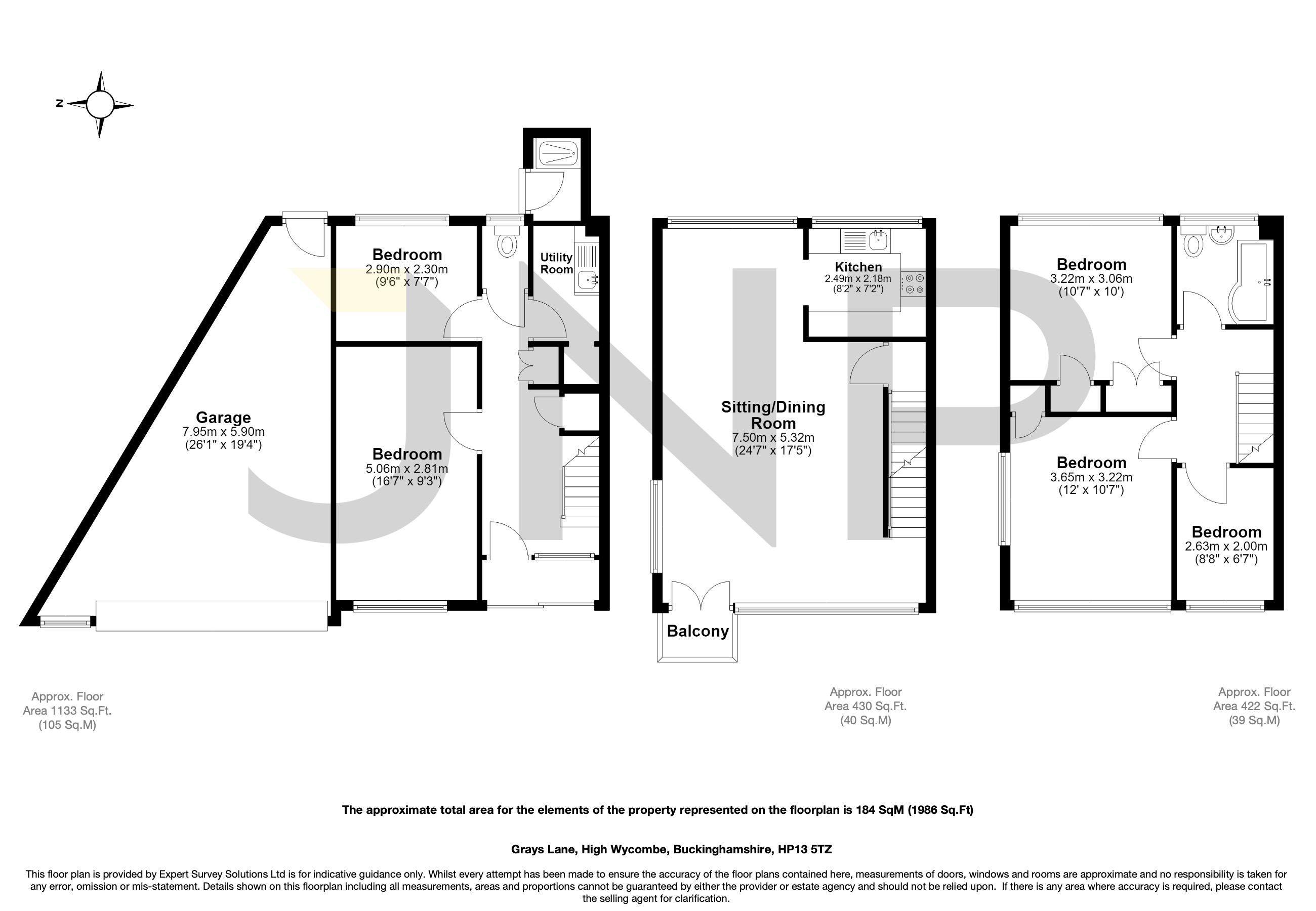13, Grays Lane, High Wycombe floorplan