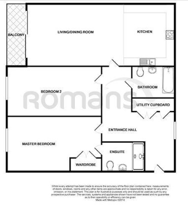 91, The Courtyard, Camberley floorplan