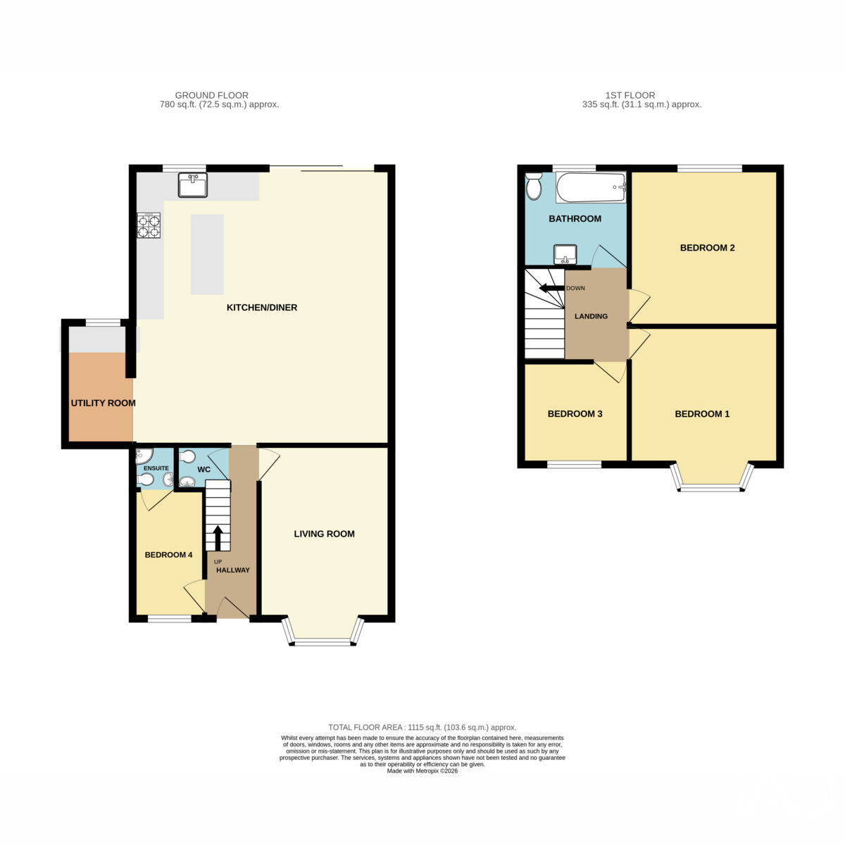 24, Grosvenor Road, Leamington Spa floorplan