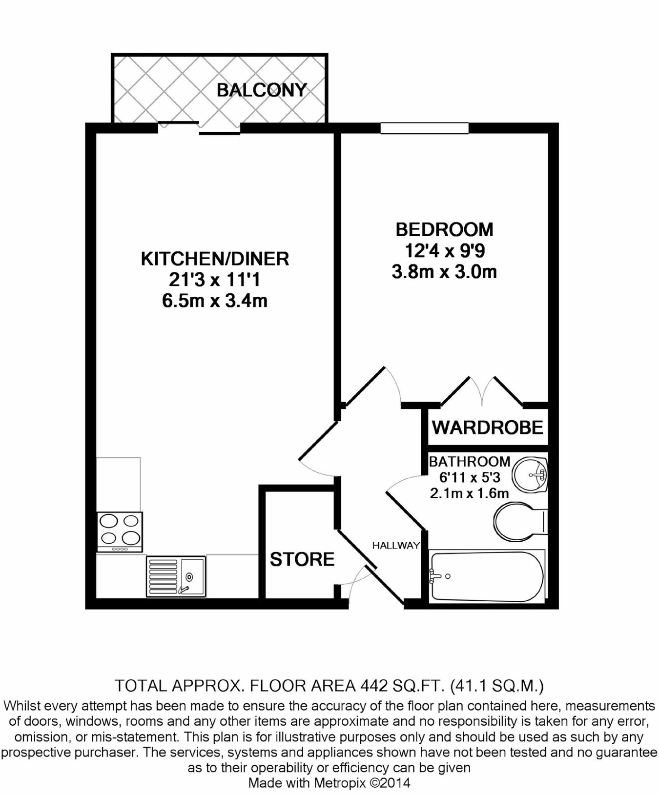 30 Newton Lodge, West Parkside, London floorplan
