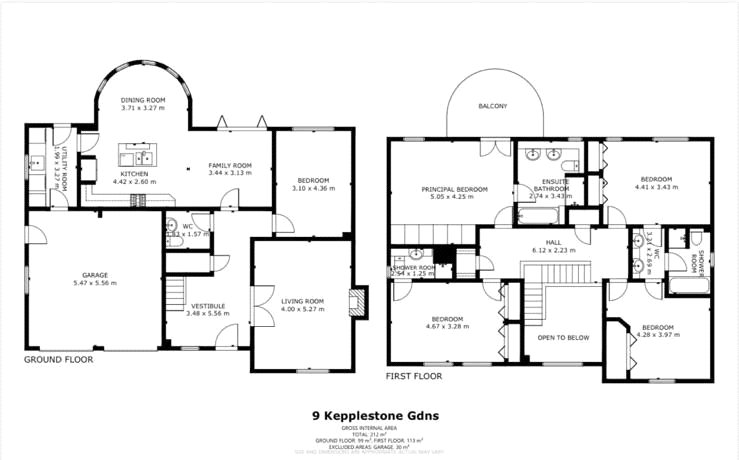 9, Kepplestone Gardens, Aberdeen floorplan