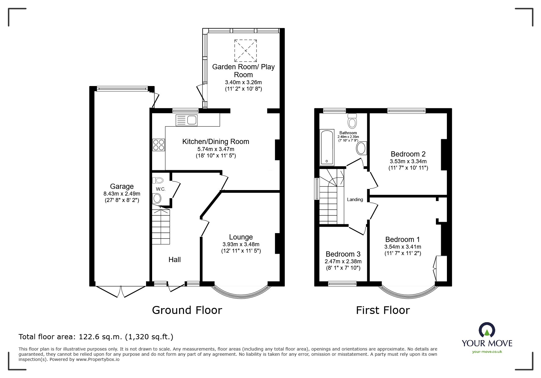 54, Kirkland Road, Leicestershire floorplan