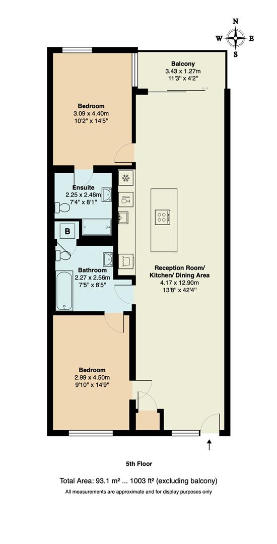 Unit 107 Omega Works, 4, Roach Road, Hackney floorplan