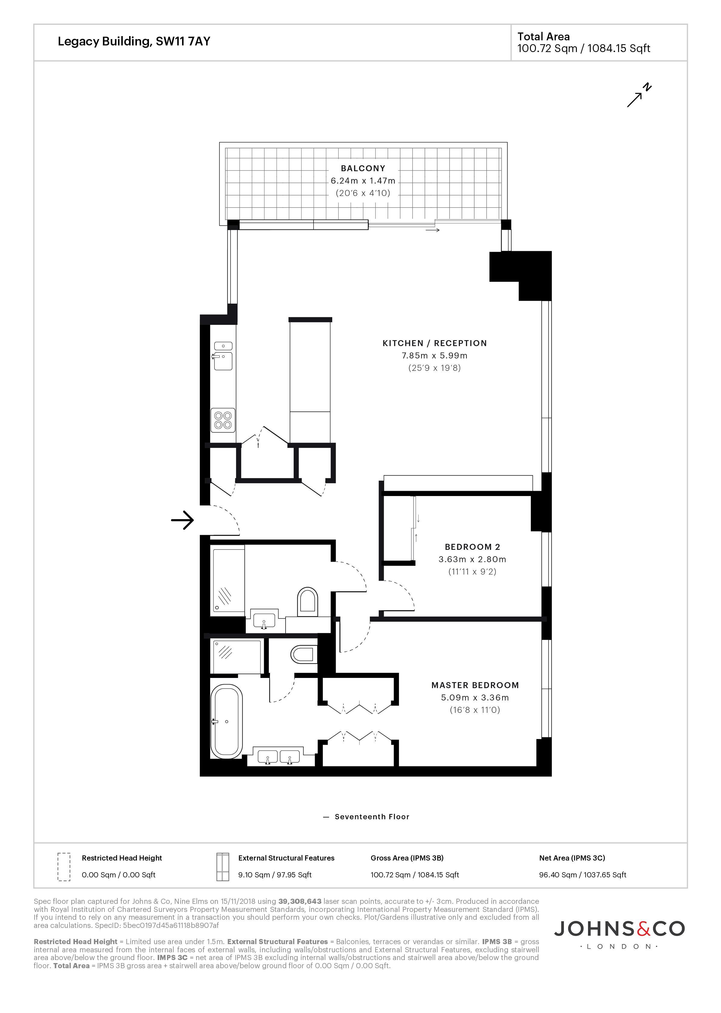 2 Bedrooms Flat to rent in Legacy Building, Embassy Gardens, Nine Elms SW11