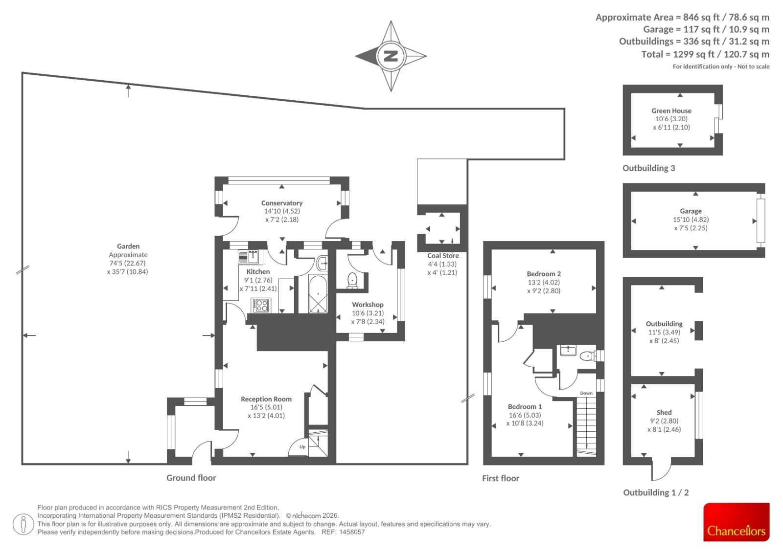 4 FILCHAMPSTEAD COTTAGES, Filchampstead, Oxford floorplan