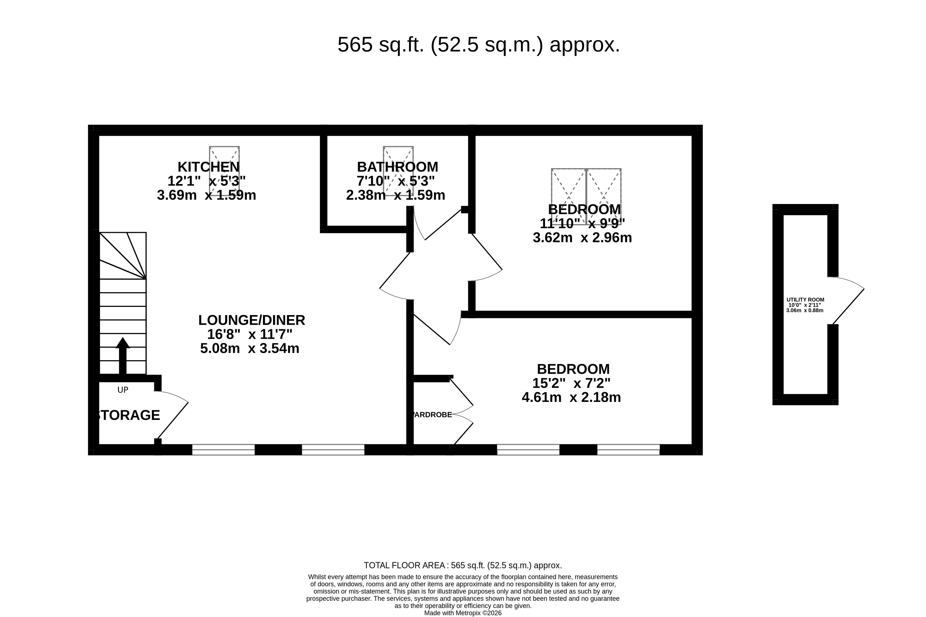 105, Weavers Close, Eastbourne floorplan
