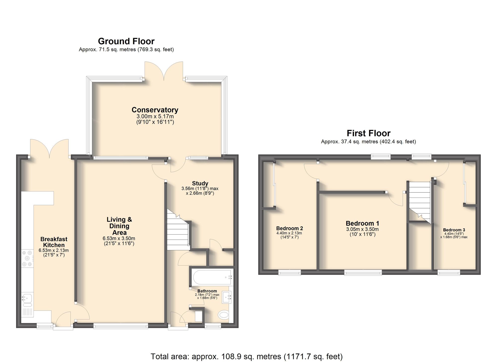 9 Hollybank Close, Sheffield floorplan