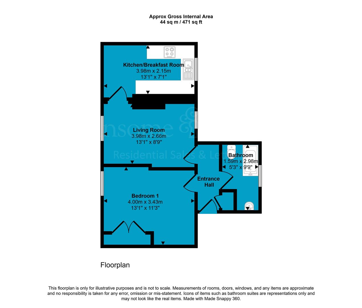 18A, Reading Road, Reading floorplan