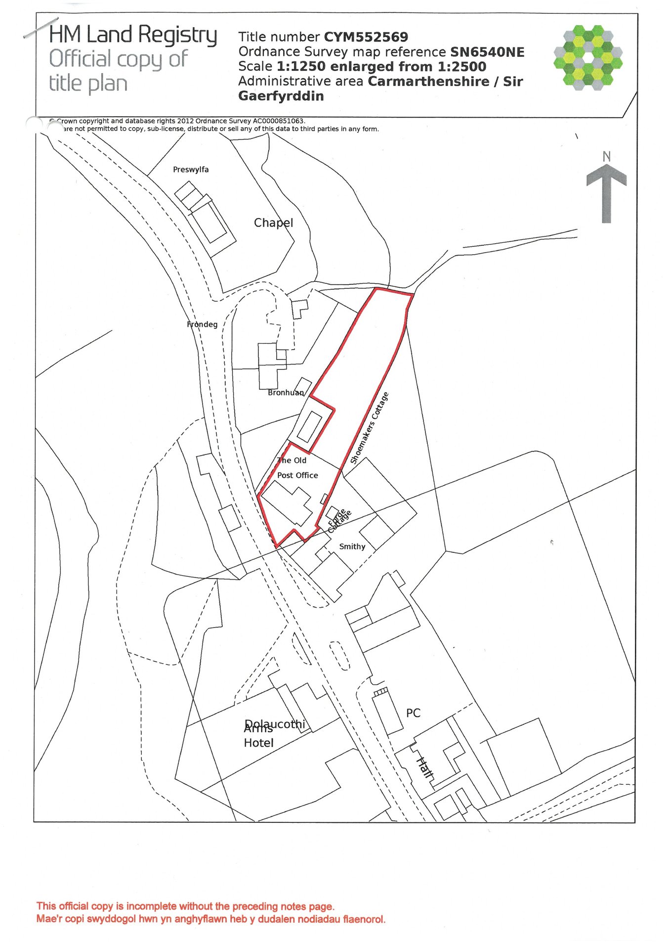 The Old Post Office,, Pumpsaint, Llanwrda floorplan