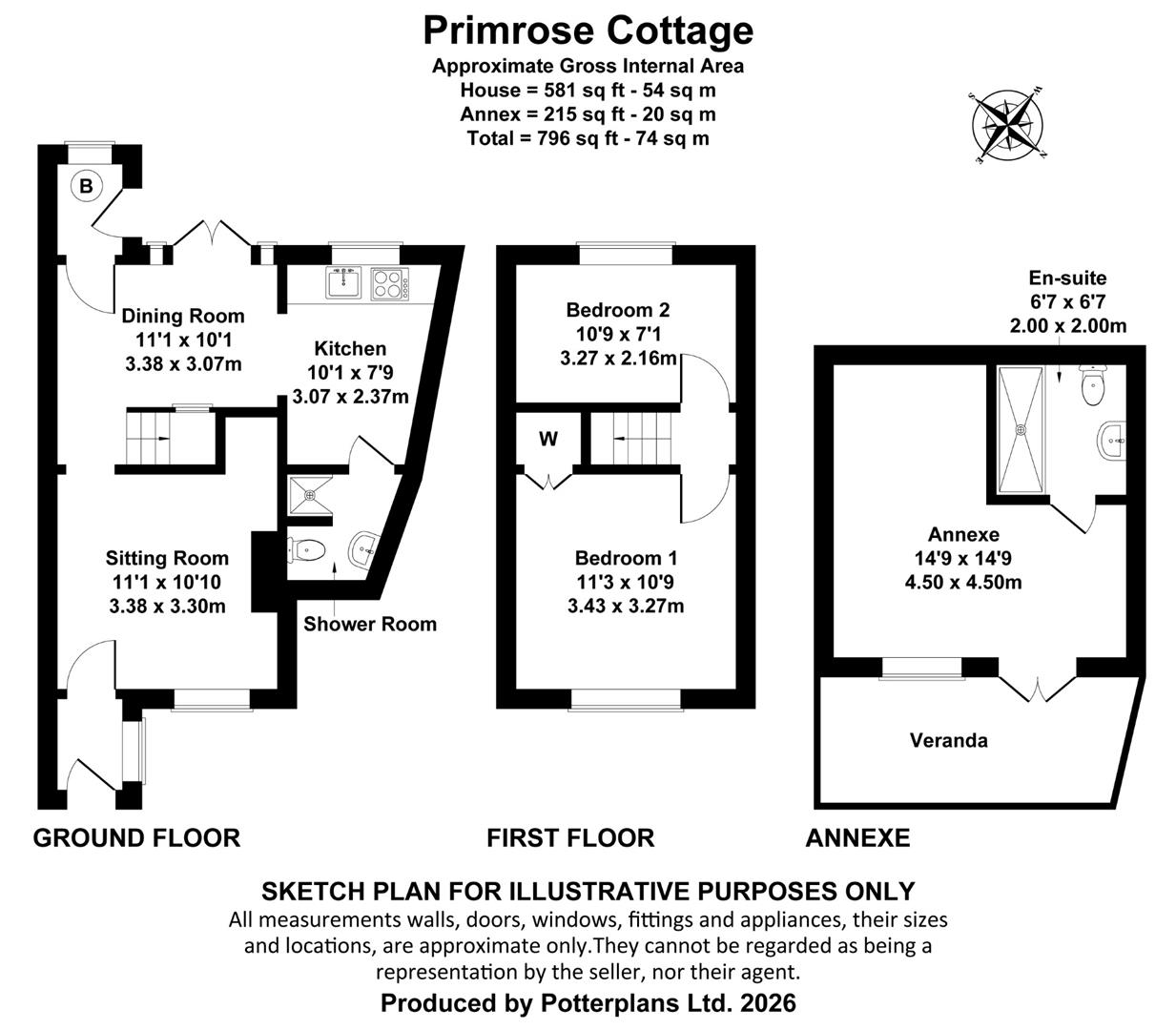 Primrose Cottage,, Kings Road, Bembridge floorplan