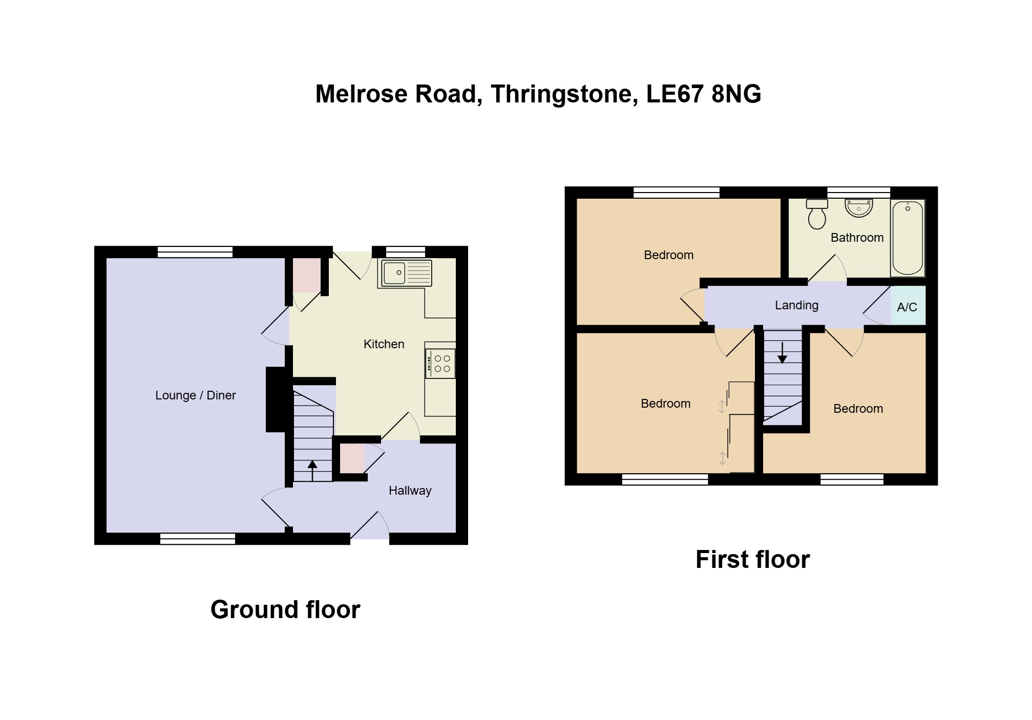 43, Melrose Road, Thringstone floorplan