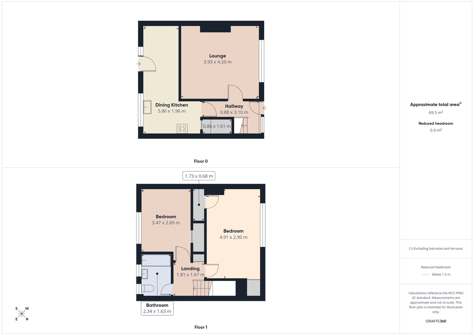 38 Creslow, Gateshead floorplan