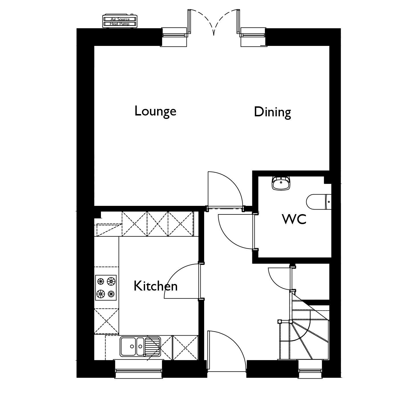 3 Bedrooms Terraced house for sale in Craignegar Gate, Off Deanfoot Road, West Linton EH46