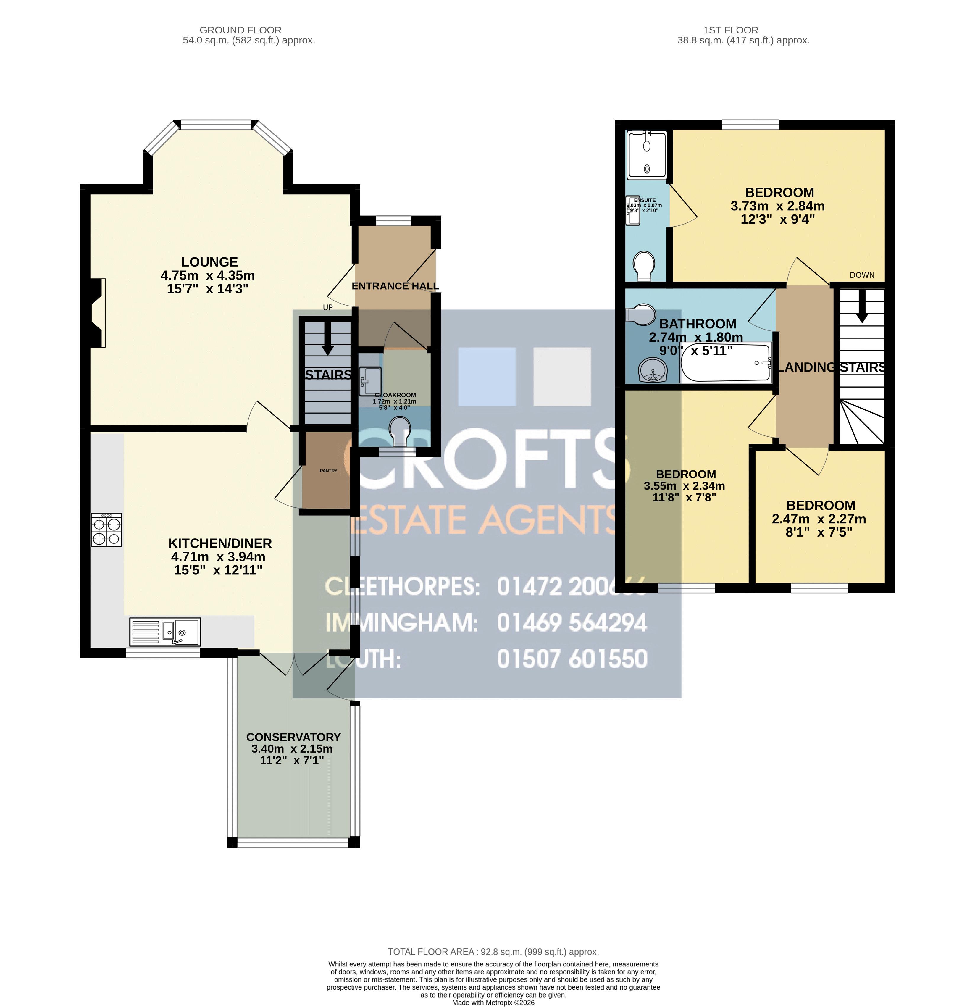 109, Linden Walk, Louth floorplan