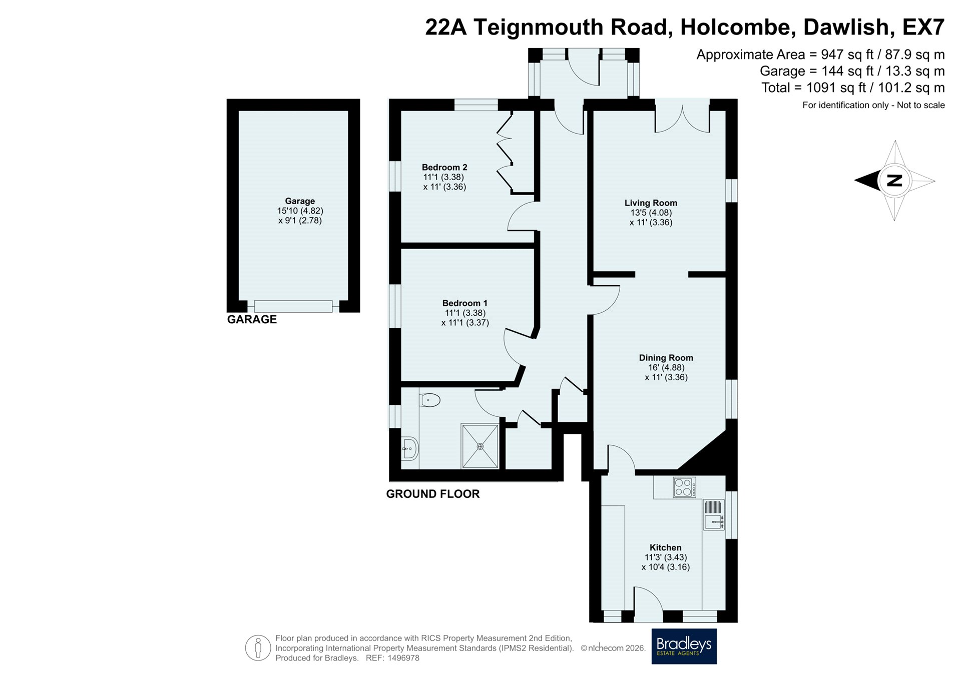 22A & 22B,, Teignmouth Road, Devon floorplan
