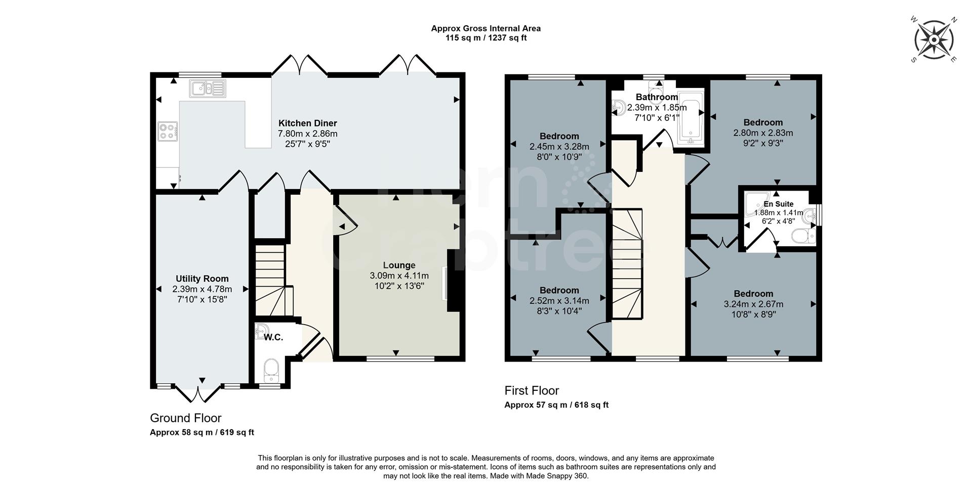 32, Murrel Close, Cardiff floorplan