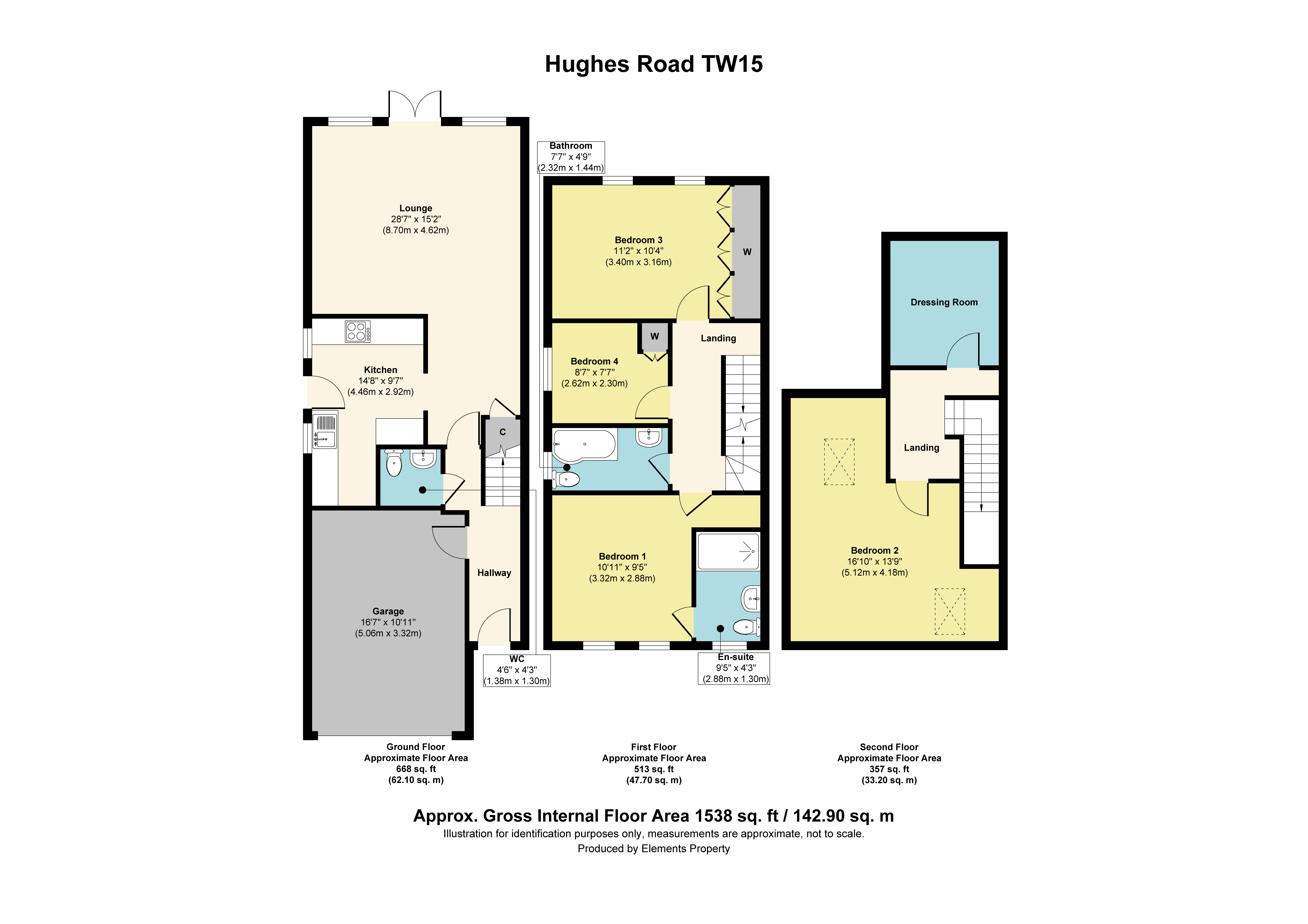 5, Hughes Road, Ashford floorplan