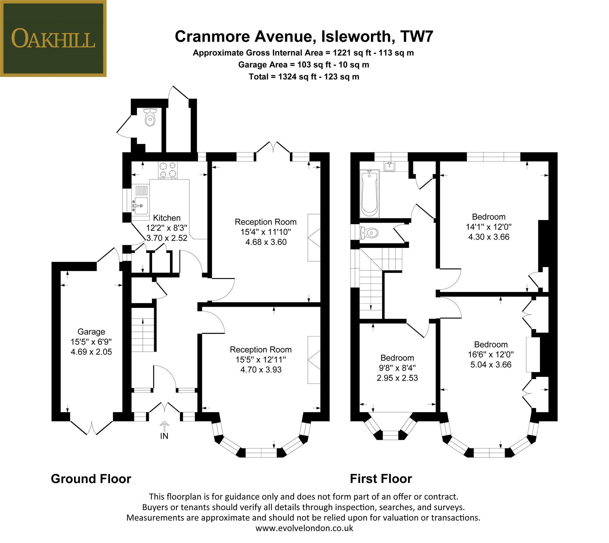 15 Cranmore Avenue, Isleworth floorplan