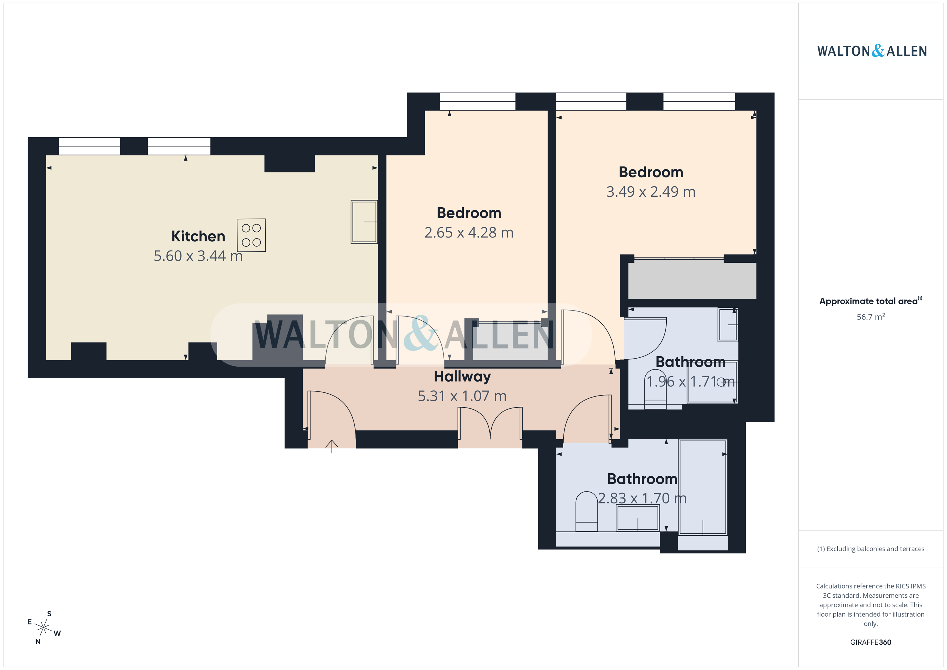 Apartment 4, Drapers Bridge, 17-21 Hounds Gate, Nottingham floorplan