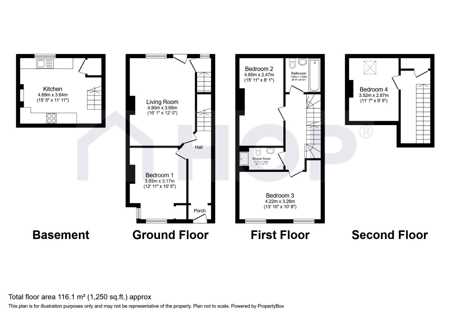 A, 22, Stanmore Street, West Yorkshire floorplan