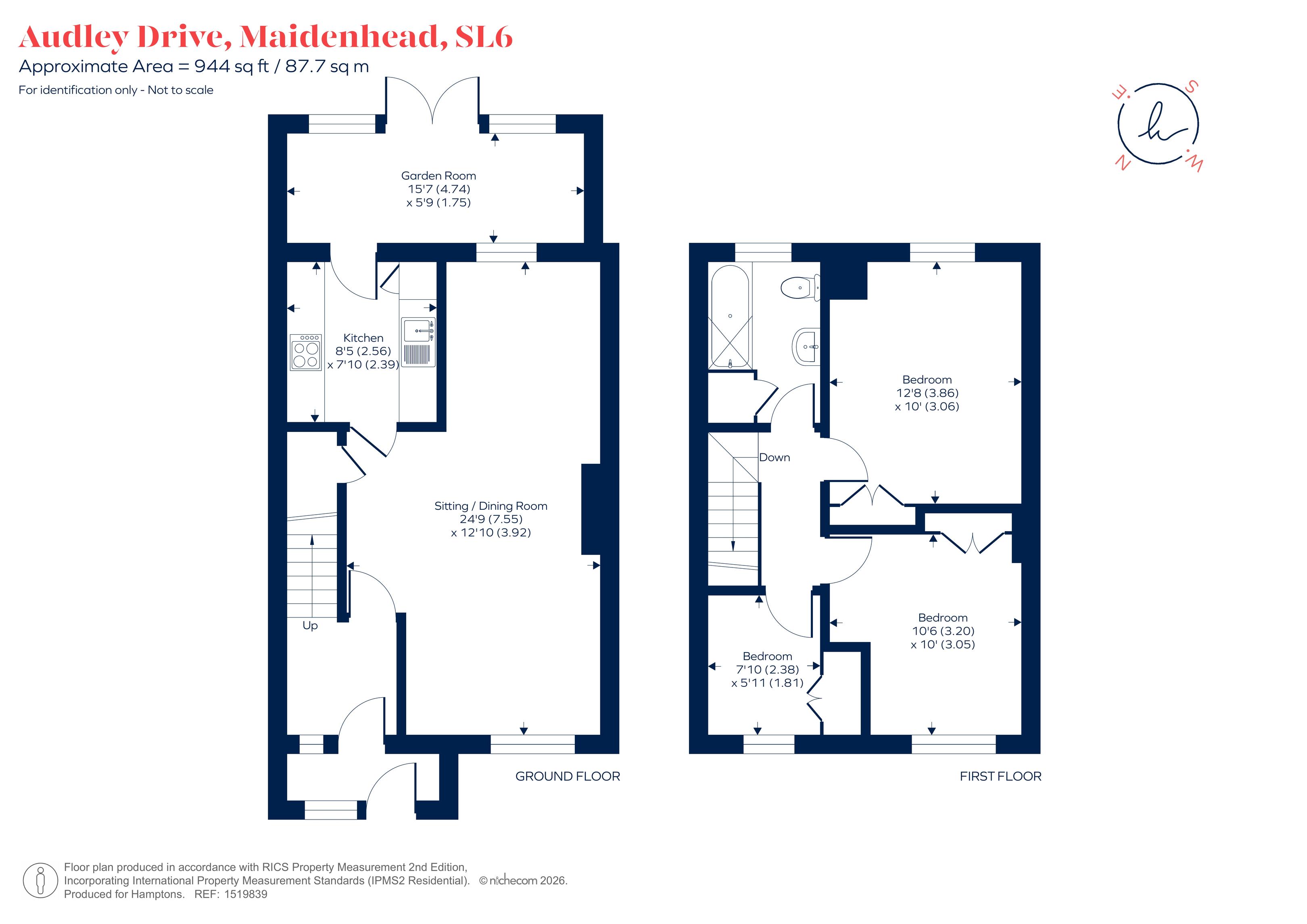 17, Audley Drive, Maidenhead floorplan