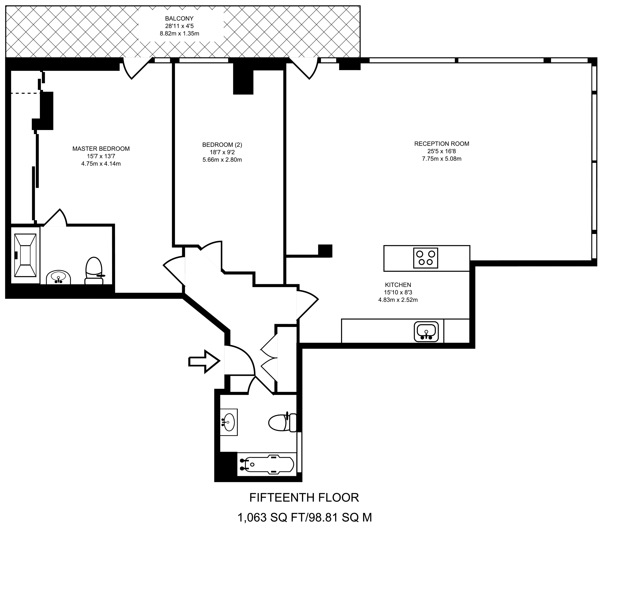 2 Bedrooms Flat to rent in Crawford Building, Aldgate E1