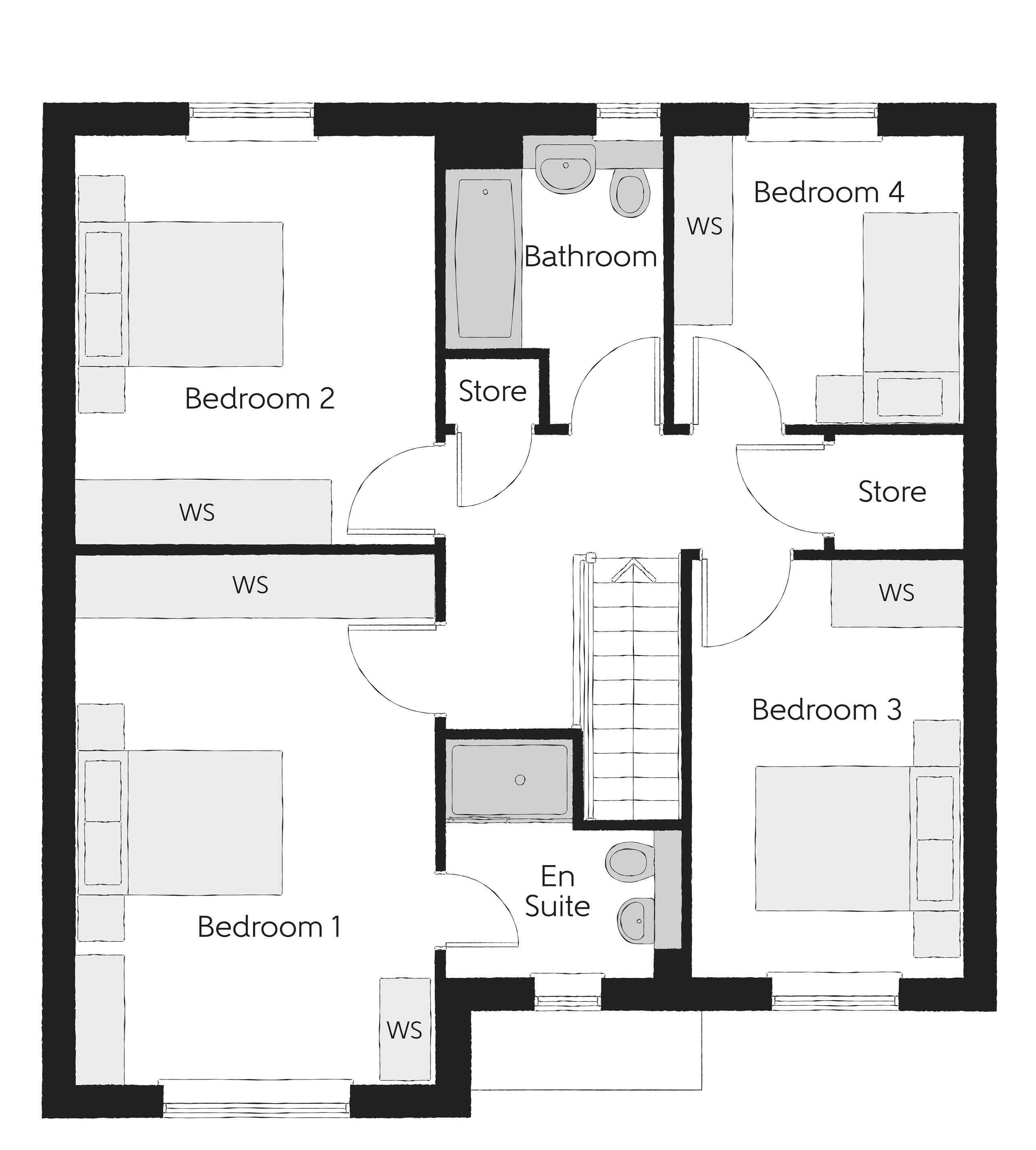 6, Off Lincoln, Buckingham floorplan