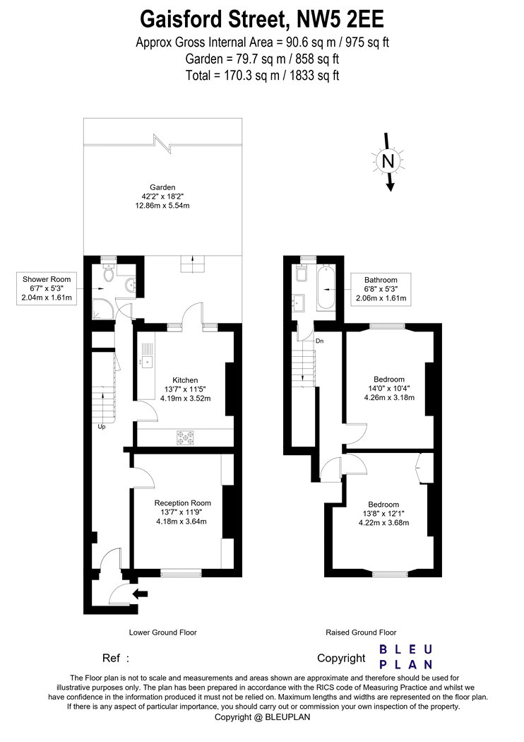 83a, Gaisford Street, London floorplan
