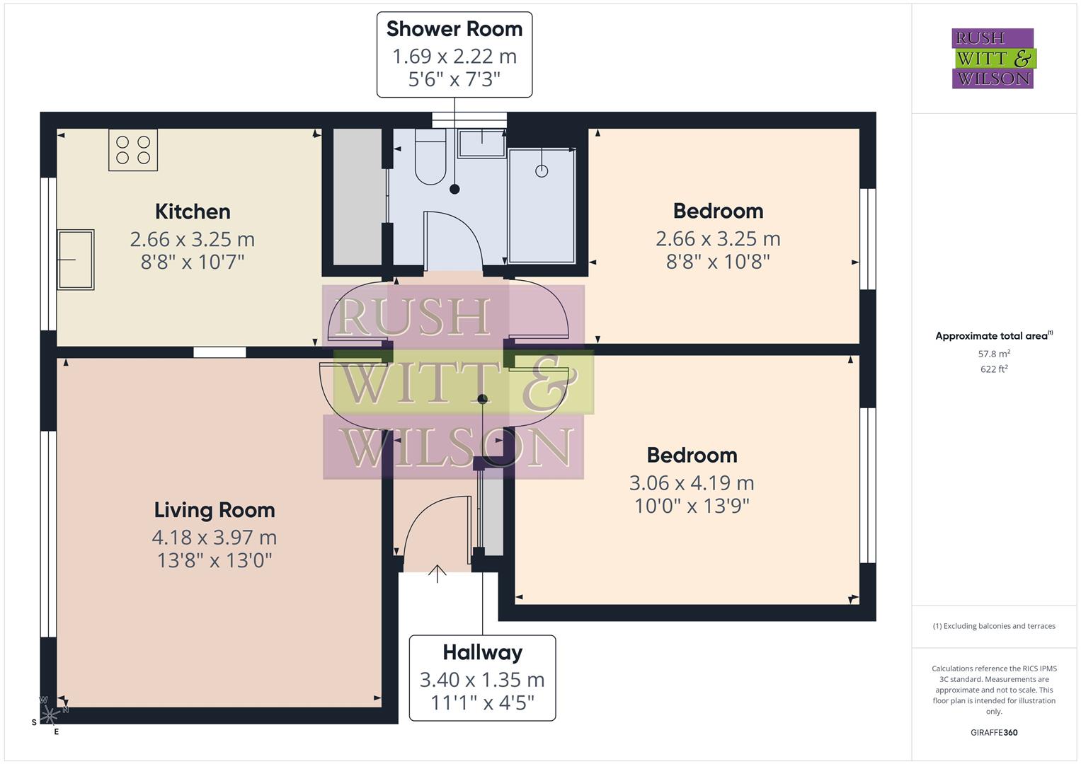 11 Blacklands Court, 32, Fearon Road, Hastings floorplan