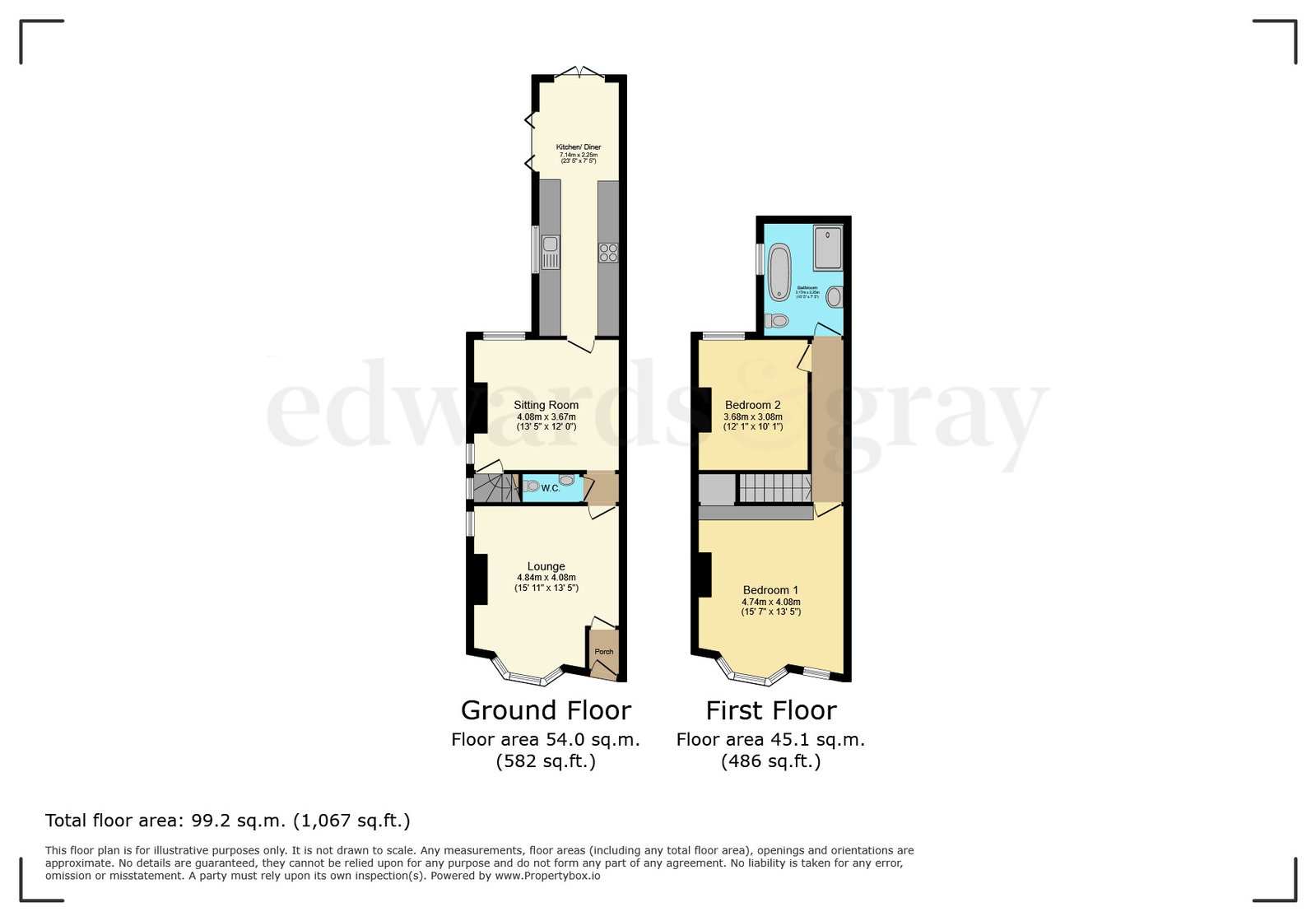 54, Station Road, Whitacre Heath floorplan
