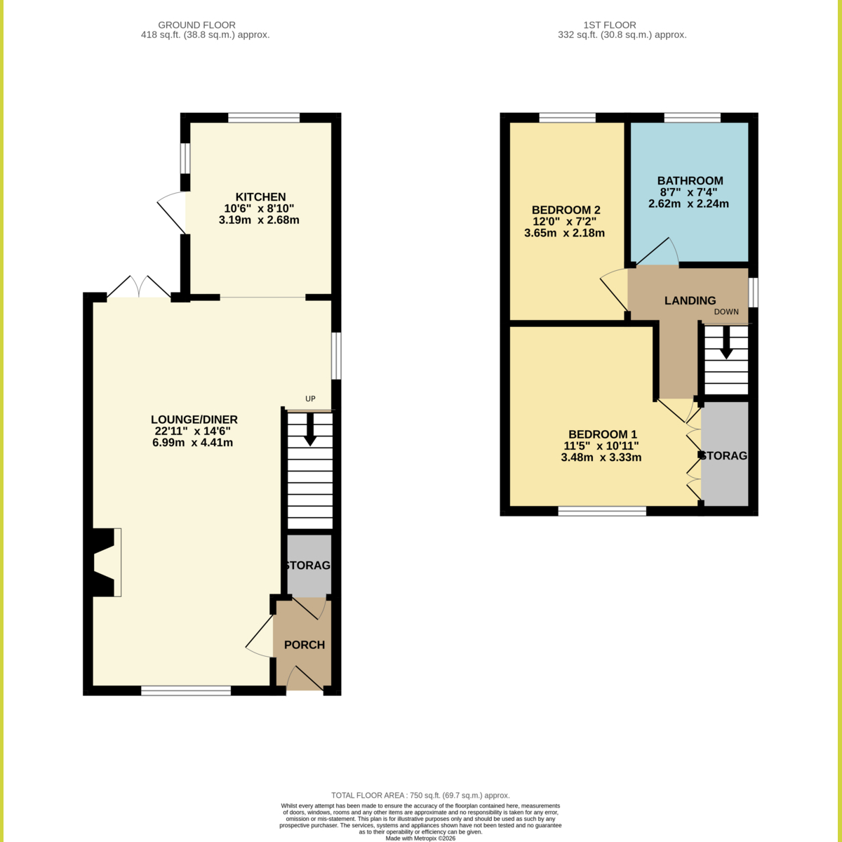62, East Street, Rochford floorplan