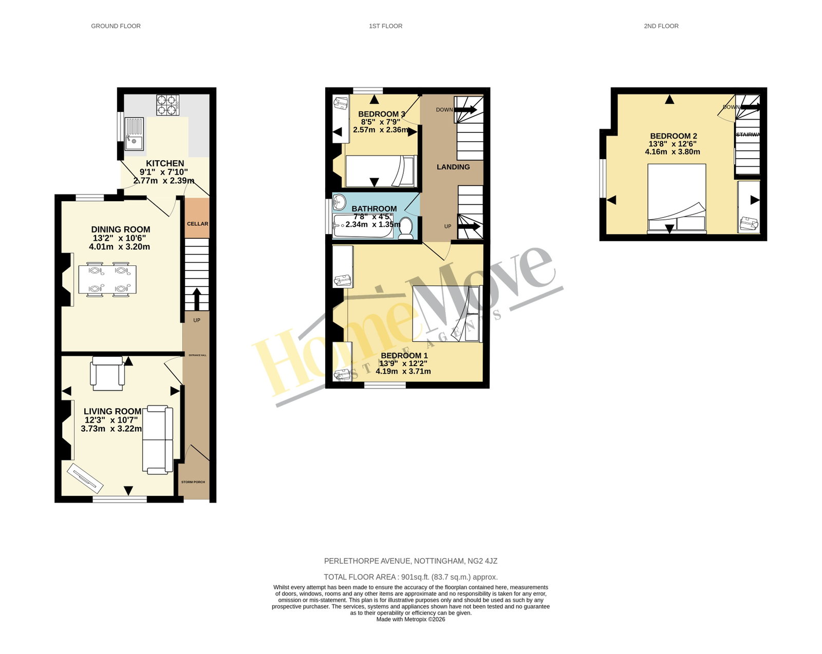 6, Perlethorpe Avenue, Nottingham floorplan