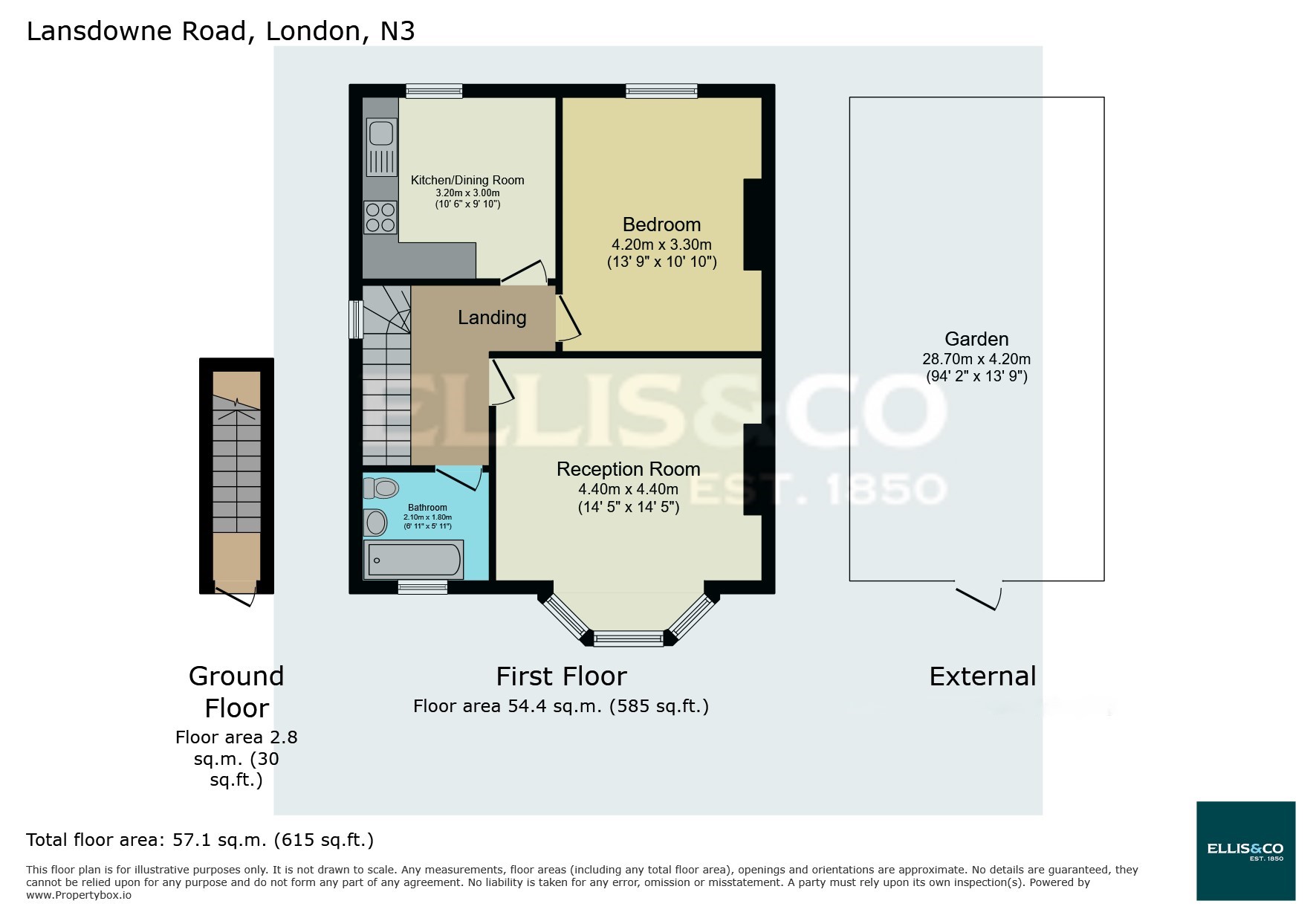 First Floor Flat, 24, Lansdowne Road, Finchley floorplan