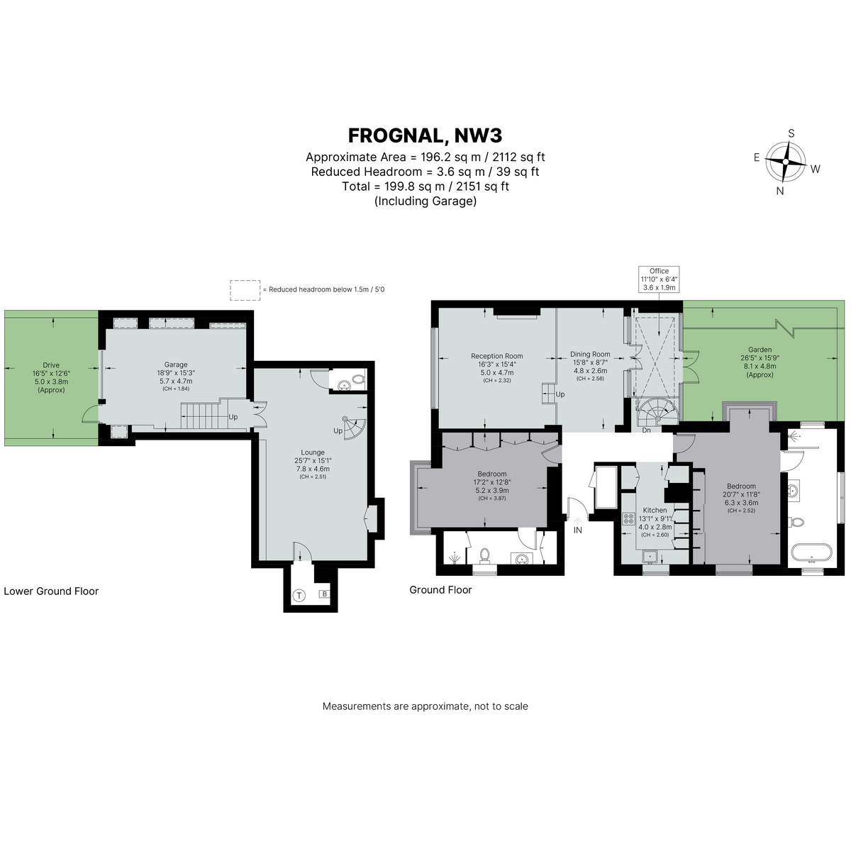 Flat Flat 1, 51, Frognal, London floorplan